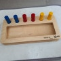 키즈에이원 몬테소리 교육 토들러 색깔원기둥 상자 활용