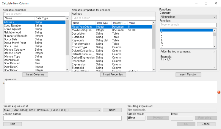 Spotfire Calculated Column #1 [스팟파이어 계산된 컬럼/열] : 네이버 블로그