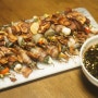 미나리대패삼겹살말이, 우엉튀김버섯들깨크림파스타