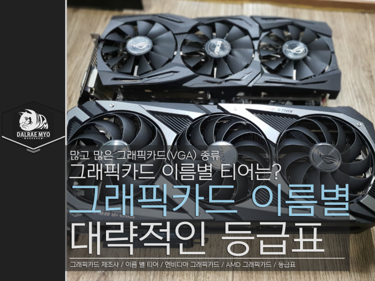 [PC] 제조사별 그래픽카드(VGA, GPU) 이름별 티어 등급 알아보기 (엔비디아, AMD) : 네이버 블로그