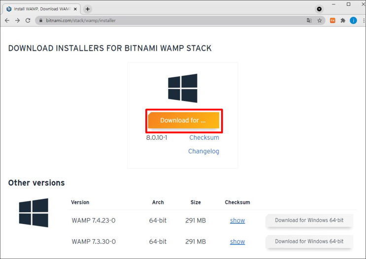 Bitnami WAMP 설치 (Window + Apache MySQL PHP) : 네이버 블로그