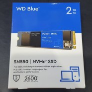 갤럭시 북 프로 15인치용 2테라 NVMe SSD구입 (WD 블루 SN550 NVMe SSD 2TB 내장용 PCle 3세대 4레인 8Gb/s M.2 2280 3D NAND)