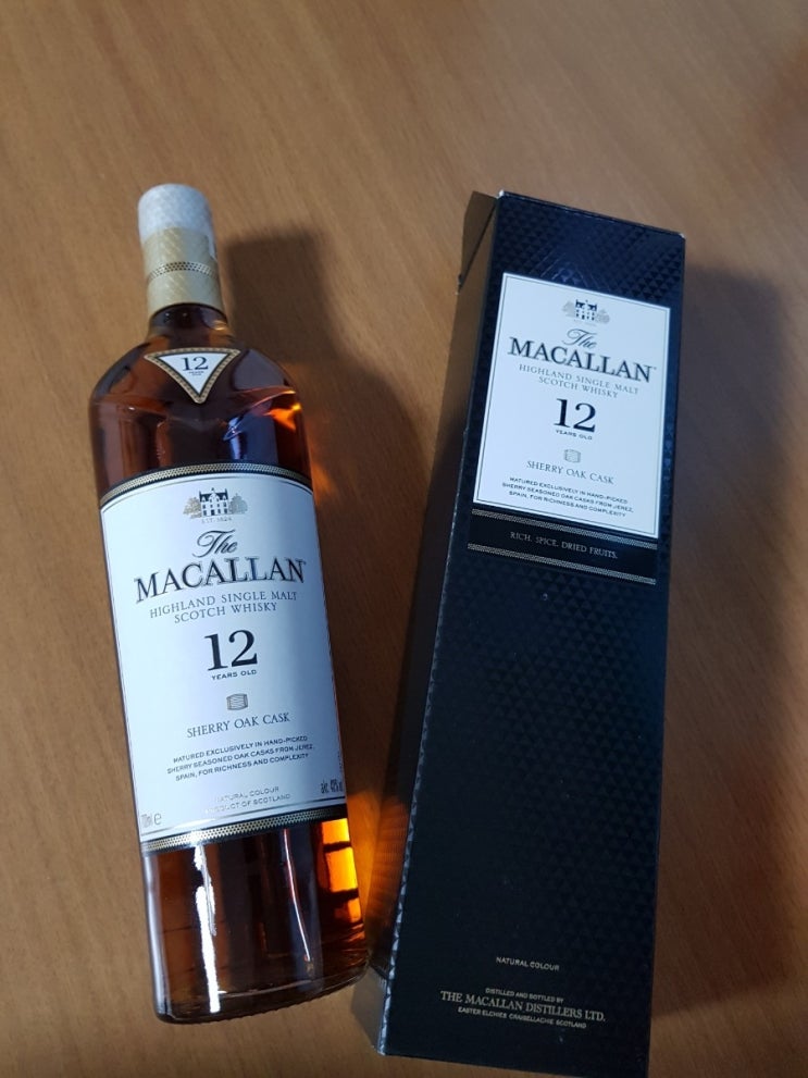 맥캘란 12년 셰리(쉐리) 오크 캐스크 신형 내돈내산 시음기.jpg : 네이버 블로그