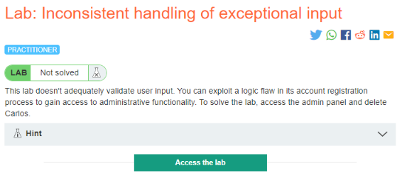portswigger - Inconsistent handling of exceptional input : 네이버 블로그