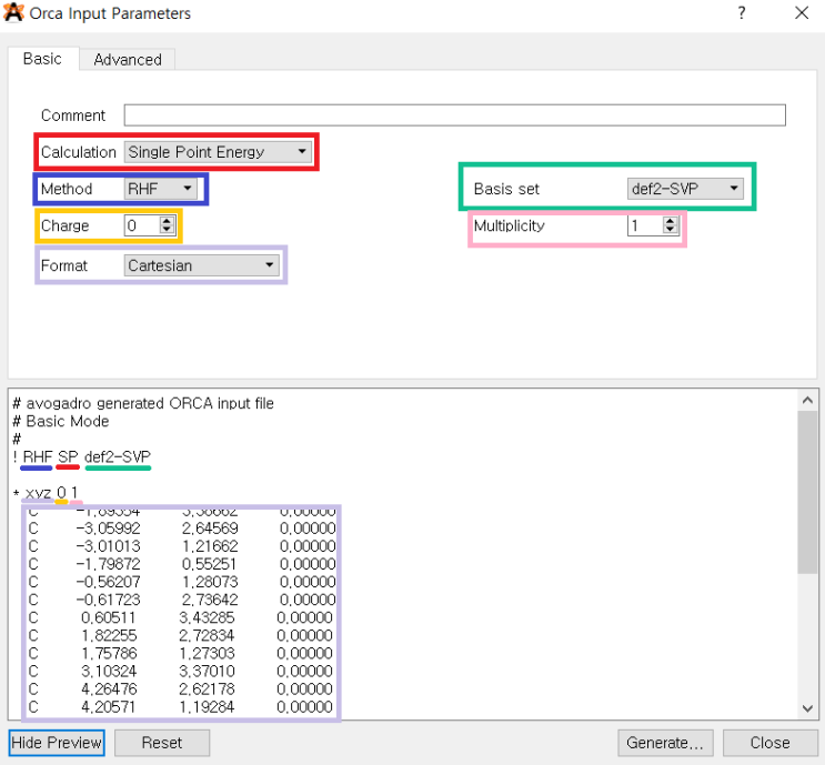 2. Orca로 분자 분석하기 - Orca input file & output file : 네이버 블로그
