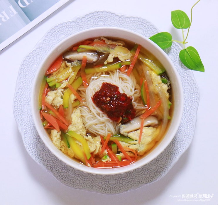 백종원 잔치국수 양념장 육수 한 번에~ : 네이버 블로그