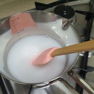 이유베베 이유식 냄비 릴리팟 냄비 연마제 제거법 / 초기이유식 쌀미음