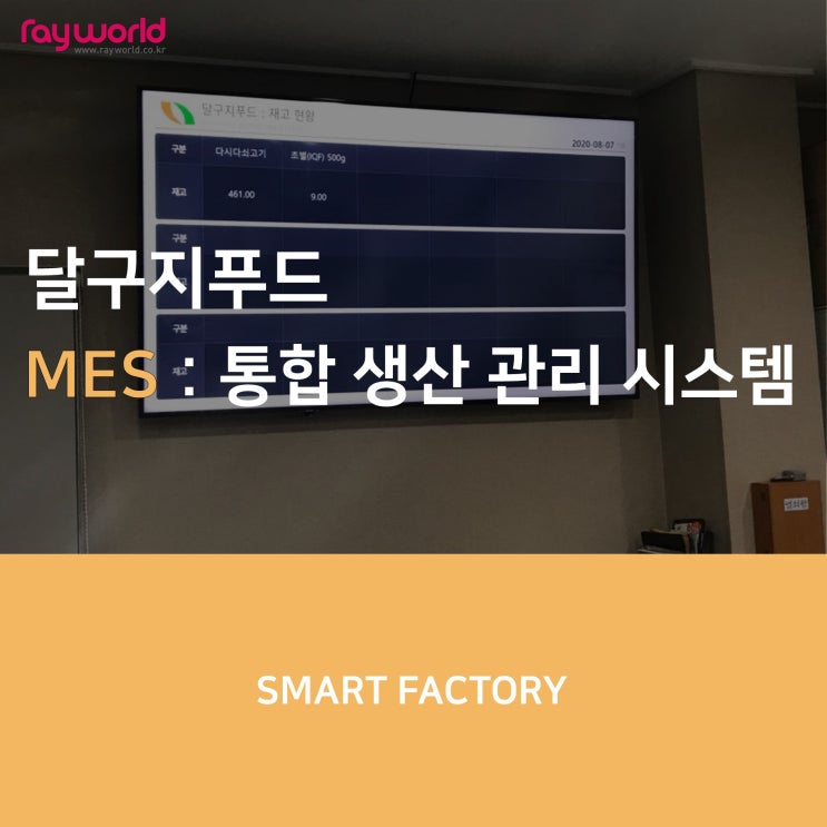 [Smart Factory] 달구지푸드_통합 생산 관리 시스템 MES : 네이버 블로그