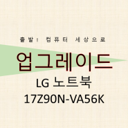 LG gram 그램 2020 17인치 17Z90N-VA56K RAM SSD 업그레이드