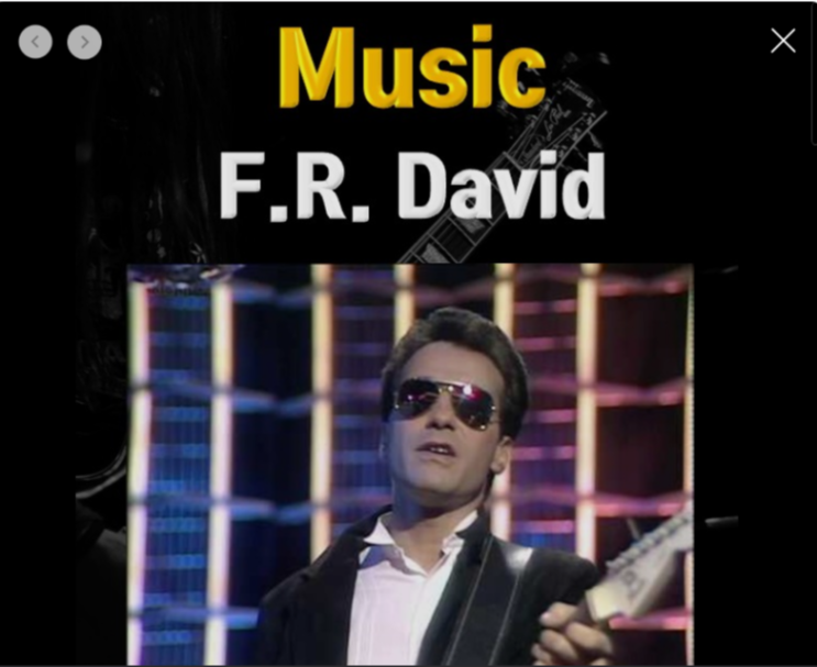 7080 팝송, F.R David Music 가사 해석 듣기 : 네이버 블로그