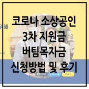 소상공인 코로나 3차 지원금 버팀목자금 신청방법 및 후기