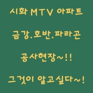 ▶시흥 MTV 금강, 호반1.2.차 . 파라곤 공사현장