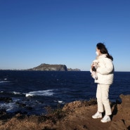 🧡제주도 반려견 동반 여행 섭지코지에서 산책했어요❤️