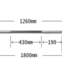 홈트대란템 1800mm 중량봉!!!! 가성비 JSB ECO 중량봉~