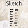 [포토샵 브러쉬] '자유자재 그리기 가능한' 연필효과 브러쉬, 색연필, 크레파스, 스케치브러쉬, 그림그리기