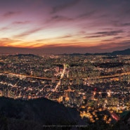 용마산 용마봉에서 바라본 서울야경