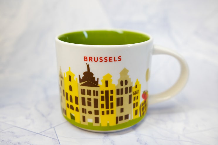 Starbucks You Are Here Collection City Mug Cups  Brussels, Belgium :