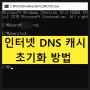 인터넷 DNS 캐시 초기화 방법