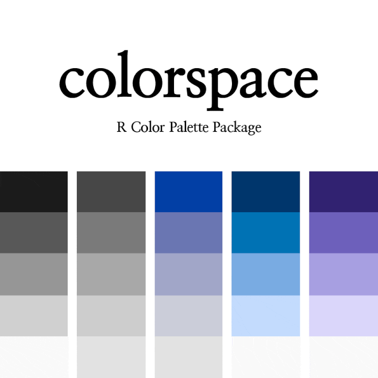[R] colorspace : 컬러 팔레트(color palette) 패키지 소개 (2) Sequential - Single ...