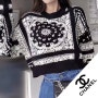 샤샤 point knitwear