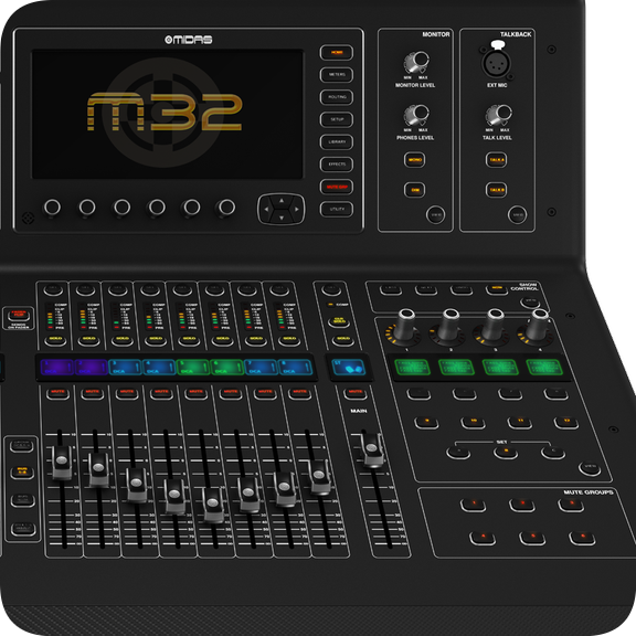 Midas M32 (X32 )DAW Remote - 컨트롤 서페이스 기능 Control surface Test 테스트 해보기 ...