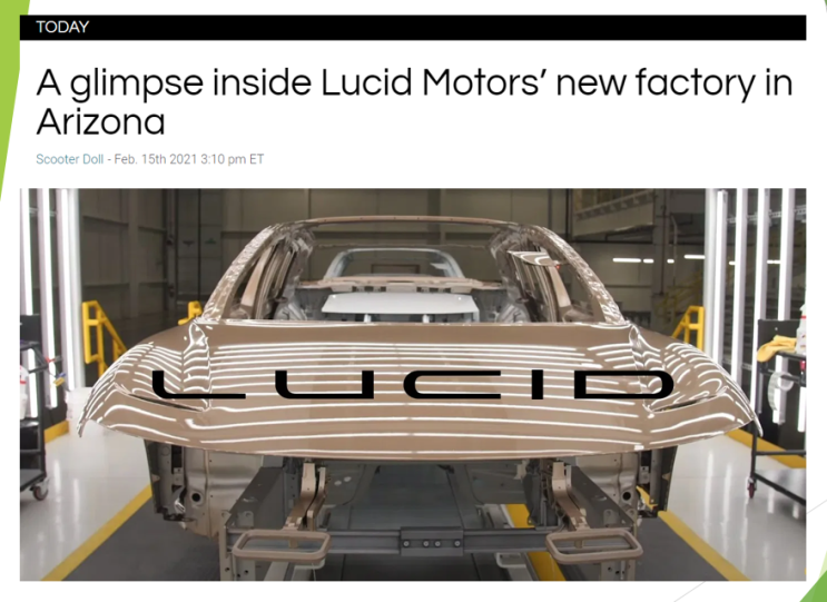A glimpse inside Lucid Motors' new factory in Arizona