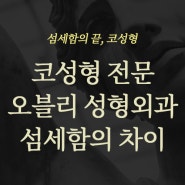 코성형전문 우아한 아름다움을 연구하는 오블리 성형외과. 코끝 그 섬세함의 차이 feat.김다앎 원장