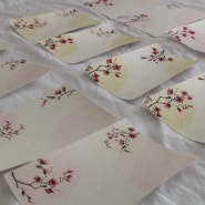 [엽서 주문 제작] 스페셜 한 엽서 벚꽃 에디션 한복 엽서