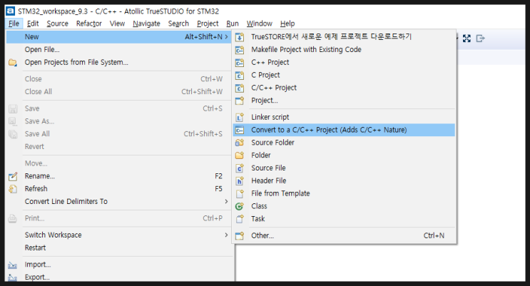 [Embedded] STM32 TrueStudio C++ 프로젝트 설정 정리 : 네이버 블로그