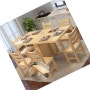 스마트 홈 북유럽풍 원목 확장형 접이식 식탁테이블 다용도 테이블, 탁자 사이즈2 140x80x75(의자별도구매) (% 세일) 최저가 정보