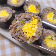 김밥맛있게싸는법 계란 넣어 땡초김밥 만들기