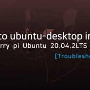 Raspberry pi 4 Ubuntu 20.04.2LTS server ubuntu-desktop install [Troubleshooting]