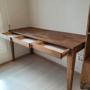 강원도가구 주문제작 책상과 서재가구 .A study furniture and desks made of acacia wood
