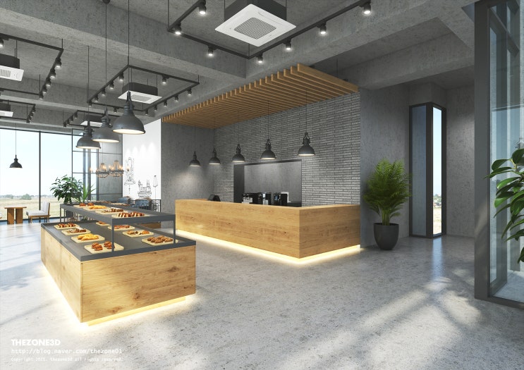 CAFE 카페인테리어투시도, 베이커리카페 3d투시도 인테리어디자인 외주 설계 : 네이버 블로그