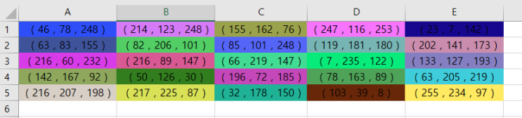 [엑셀 VBA 매크로] - 23강 반복문으로 색상표 만들기, colorindex 사용 방법 with 엑셀디자인 : 네이버 블로그