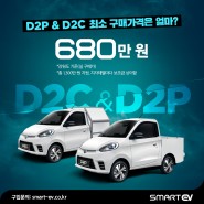 초소형전기화물차 D2P&D2C 최소 구매가격은?
