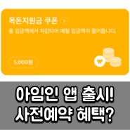 [재테크] 목돈 마련 핀테크, 아임인 앱 App 사전예약 혜택 공유