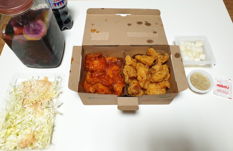 페리카나 메뉴 가격 / 순살반반 리뷰 - 대잠동 치킨맛집 : 네이버 블로그