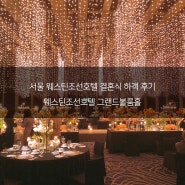 서울 웨스틴조선호텔 결혼식 하객 후기 / 웨스틴조선호텔 그랜드볼룸홀 / 은하수웨딩