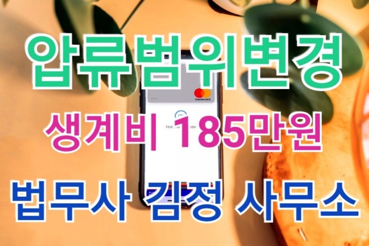 서울중앙지방법원 압류금지채권의 범위변경 인용결정-사당새마을금고 138만원 : 네이버 블로그