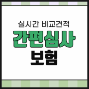 유병장수 시대, 나에게 유리한 간편심사 보험