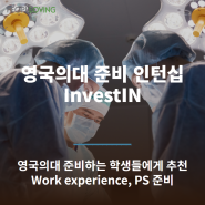 [영국의대인턴십] InvestIN_영국의대 준비를 위한 온라인 인턴십 / Work Experience(WE)