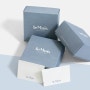 쥬얼리 포장상자, 귀걸이택 세트 패키지! 클래식한 블루색 인쇄~: 박스제작 이야기