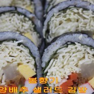 오정동 불 맛 작렬 불제육 덮밥에 먹는 봄 향기 양배추 샐러드 김밥
