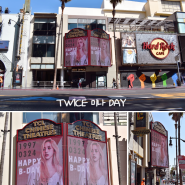 미국 LA 로스앤젤레스 할리우드 거리 전광판 광고 [TWICE미나DAY]