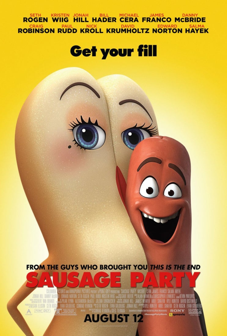 소시지 파티 [Sausage Party] (2016) 아동 영화 전문 감독의 완벽한 배신 : 네이버 블로그, image size:743x1101