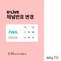 NQQ, ONCE 딜라이브 채널번호가 변경됩니다!(3/30~)_skyTV