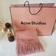 [아크네스튜디오 Acne Studios] 머플러 캐나다 네로우 로즈멜란지