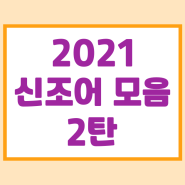 2021 신조어 자만추 와카남 가불기 알잘딱깔센 갑통알 잼민 뜻