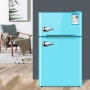 WOW 너무좋다 )) 소형 냉장고 가정용 레트로 양문형 기계식 온도 제어 시스템 냉장고 기계 가전 제품